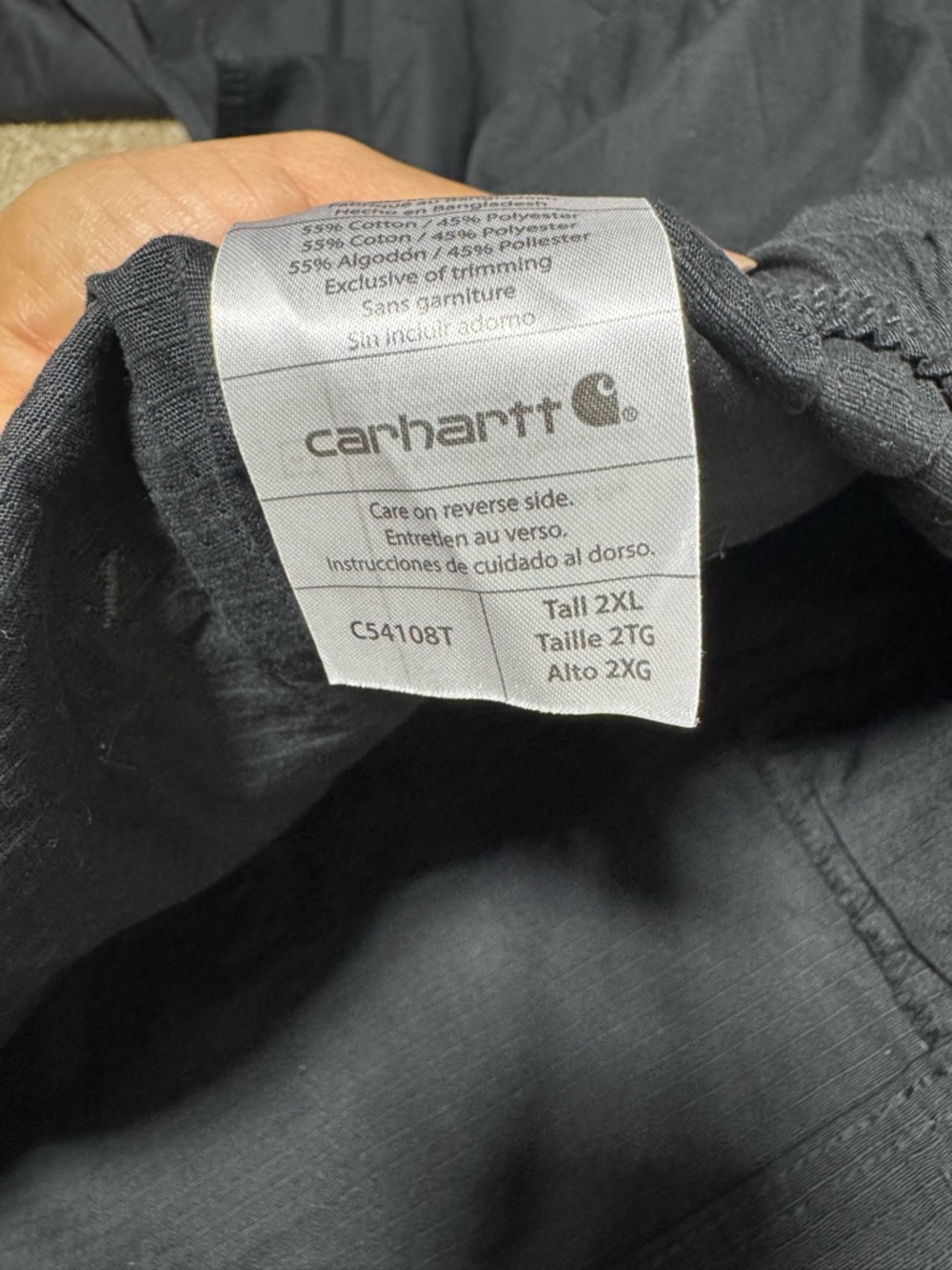 Carhartt Black Cargo Work Pants - Picture 6 of 6
